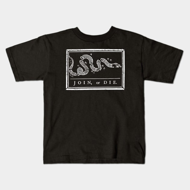 Join or Die Kids T-Shirt by warishellstore